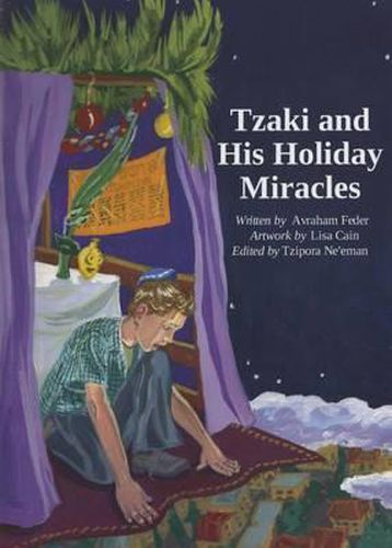 Cover image for Tzaki and His Holiday Miracles: Marvelous Stories for Passover, Sukkot, and Chanukah