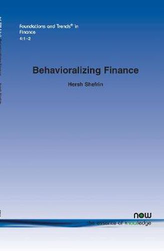 Cover image for Behavioralizing Finance
