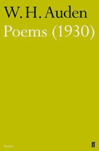 Cover image for Poems (1930)