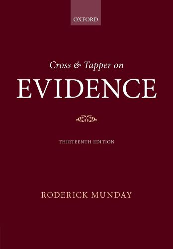 Cover image for Cross & Tapper on Evidence