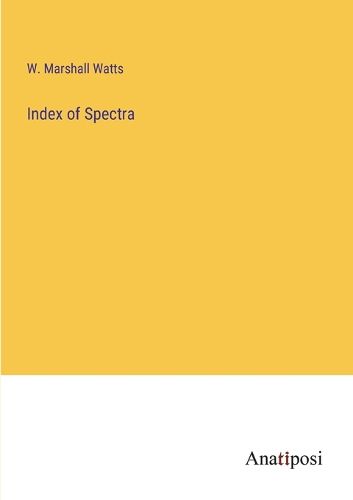 Cover image for Index of Spectra