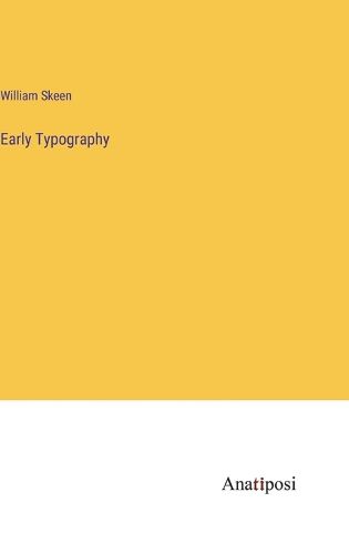 Cover image for Early Typography