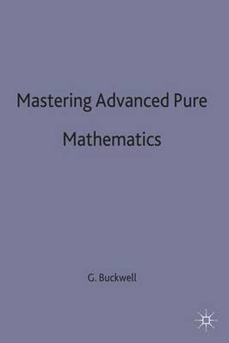 Cover image for Mastering Advanced Pure Mathematics