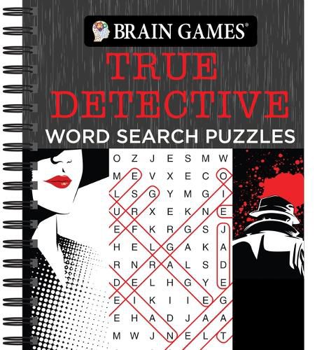 Cover image for Brain Games - True Detective Word Search Puzzles