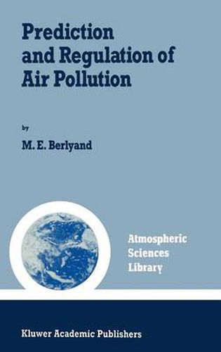 Cover image for Prediction and Regulation of Air Pollution