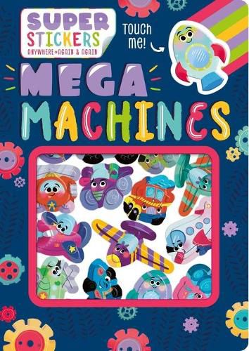Cover image for Mega Machines: Sticker Play Scenes with Reusable Stickers