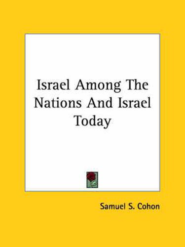 Cover image for Israel Among the Nations and Israel Today