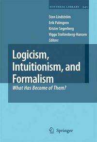 Cover image for Logicism, Intuitionism, and Formalism: What Has Become of Them?