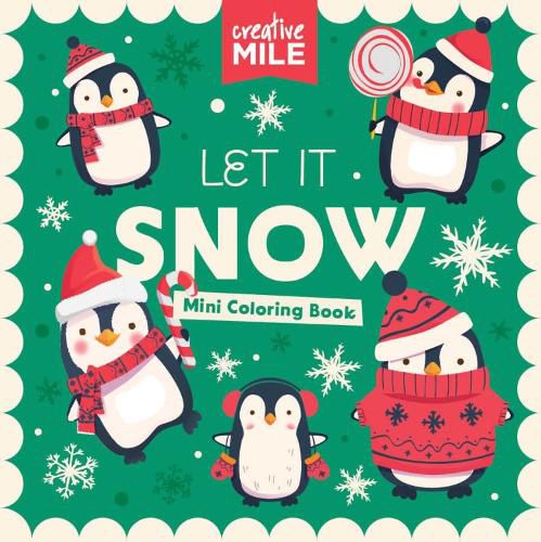 Cover image for 2 Pack Mini Coloring Book Let It Snow