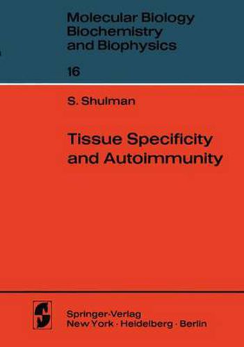 Cover image for Tissue Specificity and Autoimmunity