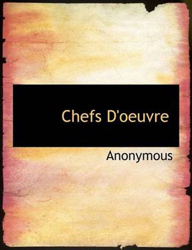 Cover image for Chefs D'Oeuvre