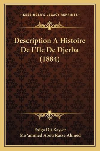 Cover image for Description a Histoire de L'Ile de Djerba (1884)