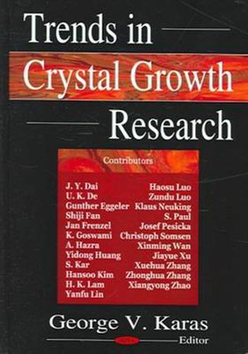 Cover image for Trends in Crystal Growth Research