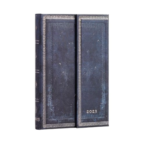 Cover image for Inkblot (Old Leather Collection) Mini Verso Dayplanner 2023
