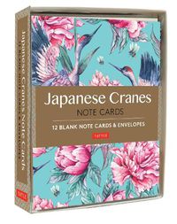 Cover image for Japanese Cranes Note Cards: 12 Blank Note Cards & Envelopes (6 x 4 inch cards in a box)