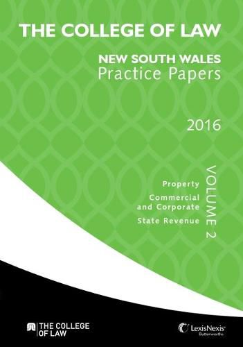 Cover image for The College of Law Practice Papers NSW 2016 - Volume 2