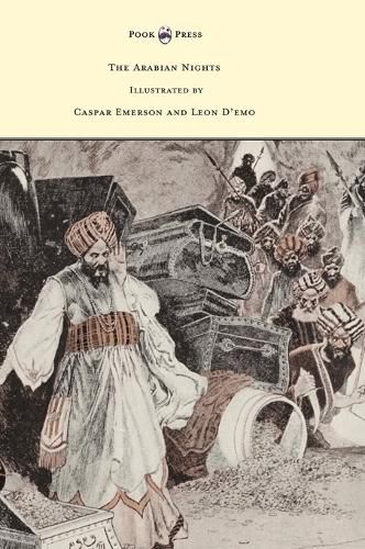 Cover image for The Arabian Nights - Illustrated by Caspar Emerson and Leon D'emo