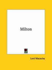 Cover image for Milton