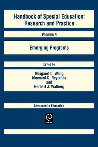 Handbook of Special Education: Emerging Programs