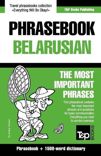 Cover image for English-Belarusian phrasebook and 1500-word dictionary