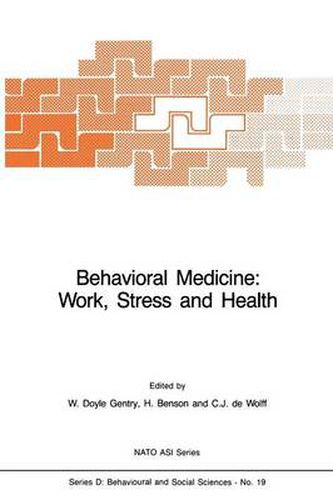 Cover image for Behavioral Medicine: Work, Stress and Health