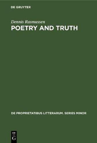 Cover image for Poetry and truth