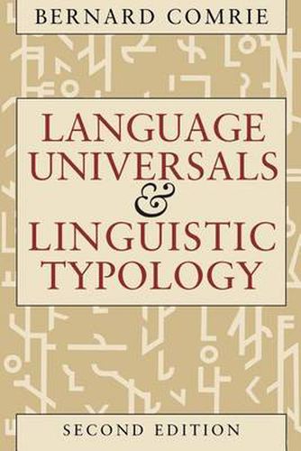 Cover image for Language Universals & Linguistic Typology 2e (Paper Only)