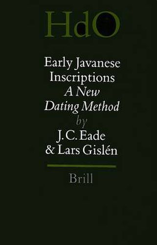 Early Javanese Inscriptions: A New Dating Method