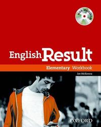 Cover image for English Result Elementary: Workbook with Answer Booklet and MultiROM Pack: General English Four-skills Course for Adults