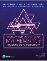 Cover image for Primary and Middle Years Mathematics: Teaching Developmentally