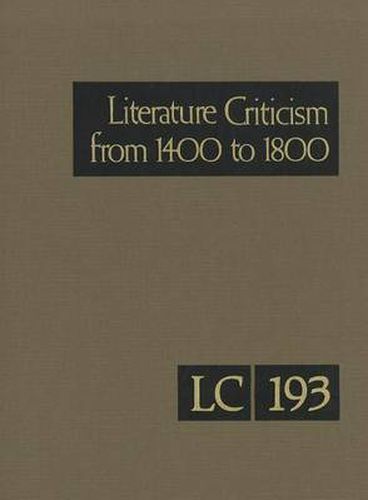 Literature Criticism from 1400 to 1800