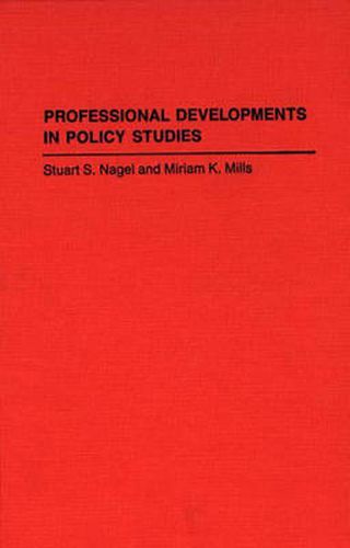 Cover image for Professional Developments in Policy Studies