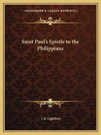 Cover image for Saint Paul's Epistle to the Philippians