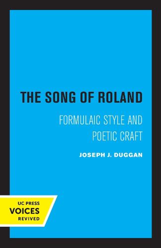 Cover image for The Song of Roland: Formulaic Style and Poetic Craft