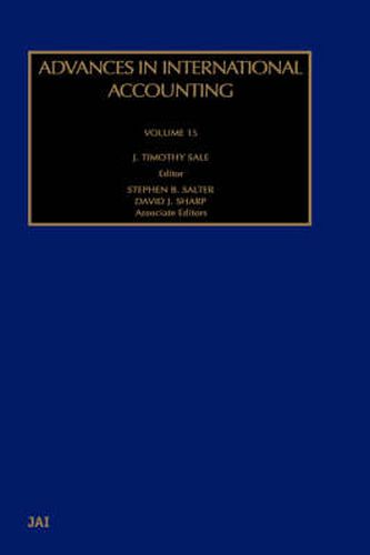 Cover image for Advances in International Accounting