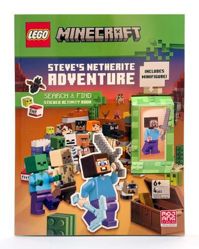Cover image for Steve's Netherite Adventure (LEGO Minecraft)