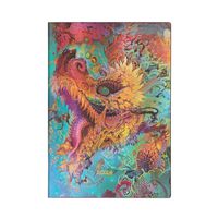 Cover image for Paperblanks French 2024 DP Humming Dragon Android Jones Collection 12-Month Flexi MIDI Horizontal 176 Pg 100 GSM