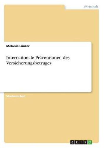 Cover image for Internationale Praventionen des Versicherungsbetruges