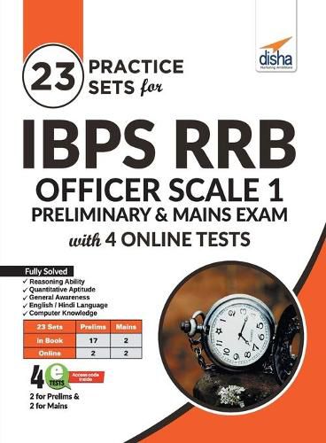 Cover image for 23 Practice Sets for Ibps Rrb Officer Scale 1 Preliminary & Mains Exam with 4 Online Tests