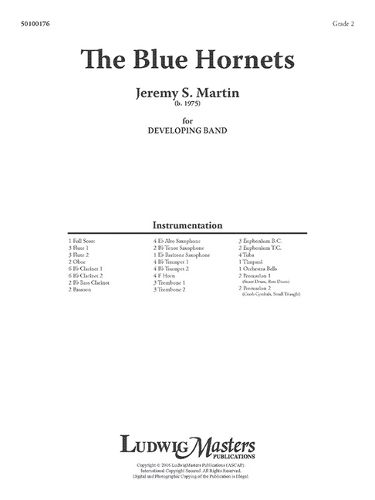 Cover image for Blue Hornets, the for Developing Band: Conductor Score