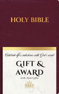 Cover image for NRSV Updated Edition Gift & Award Bible with Apocrypha (Imitation Leather, Burgundy)