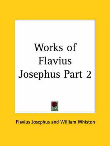 Cover image for Works of Flavius Josephus Vol. 2 (1857)