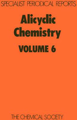 Cover image for Alicyclic Chemistry: Volume 6