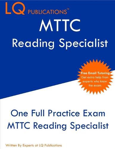 Cover image for MTTC Reading Specialist: One Full Practice Exam - Free Online Tutoring - Updated Exam Questions