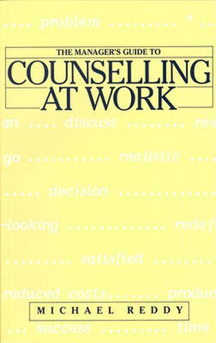 Cover image for The Manager's Guide to Counselling at Work