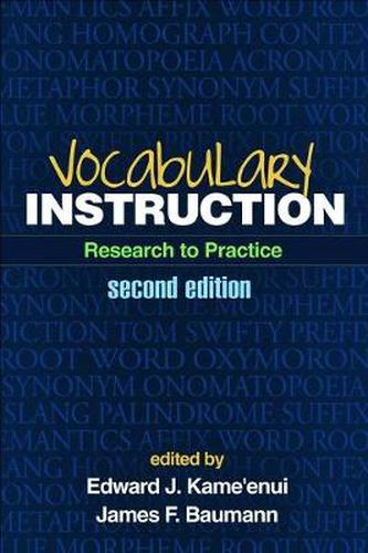 Cover image for Vocabulary Instruction: Research to Practice