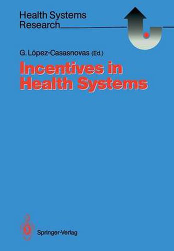 Cover image for Incentives in Health Systems