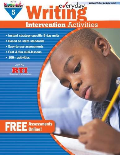 Cover image for Everyday Writing Intervention Activities Grade 5 Book Teacher Resource