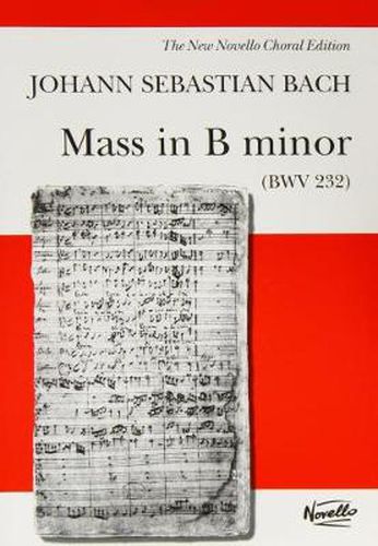 Cover image for Mass In B Minor BWV 232 - Novello Edition