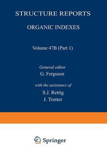 Structure Reports: Organic Indexes